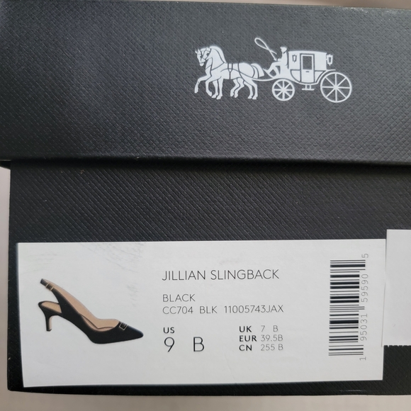 Coach Black Slingback Heels - Picture 8 of 8